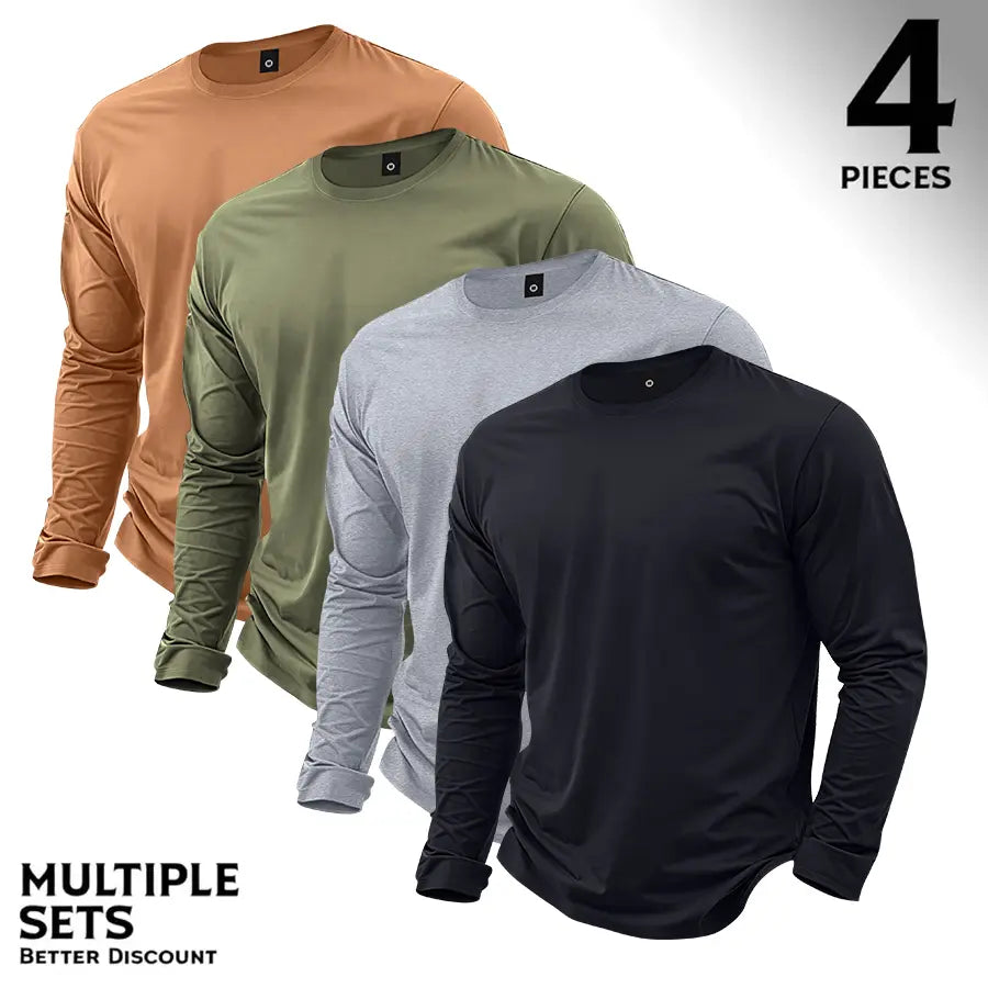 🔥Men’s Lightweight 7-Piece Long-Sleeve T-Shirt Set for Spring & Autumn