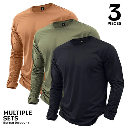 🔥Men’s Lightweight 7-Piece Long-Sleeve T-Shirt Set for Spring & Autumn