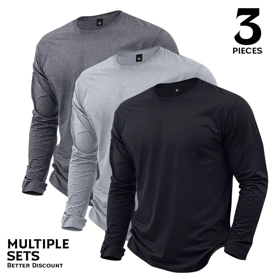🔥Men’s Lightweight 7-Piece Long-Sleeve T-Shirt Set for Spring & Autumn