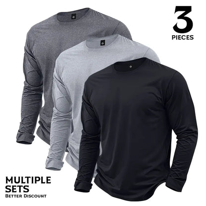 🔥Men’s Lightweight 7-Piece Long-Sleeve T-Shirt Set for Spring & Autumn