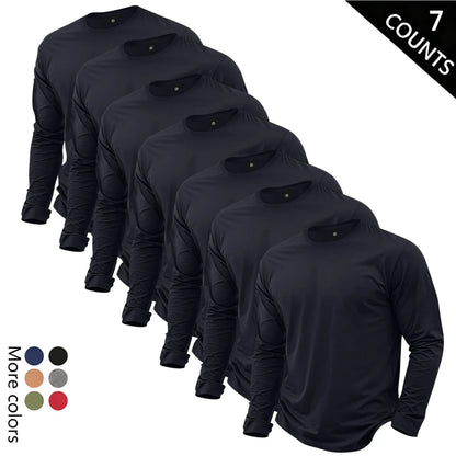 🔥Men’s Lightweight 7-Piece Long-Sleeve T-Shirt Set for Spring & Autumn