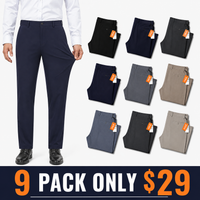 9-PACK (Black / Dark Navy / Charcoal / Navy / Gray / Khaki / Slate Blue / Dark Gray / Stone)