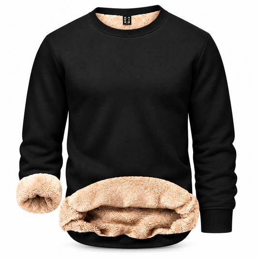 🔥 BESTSELLER |Men's Fitted Crewneck Fleece Lined Sweatshirt