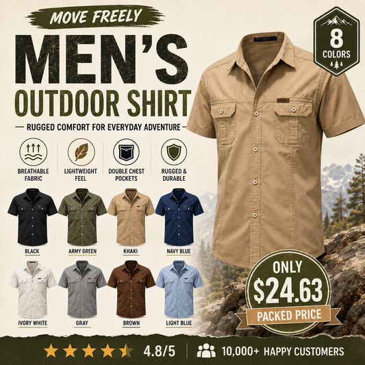 🔥 BEST SELLER | Men's Lightweight Outdoor Shirt